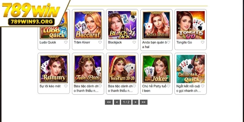 Nhiều sản phẩm game bài hấp dẫn hội viên